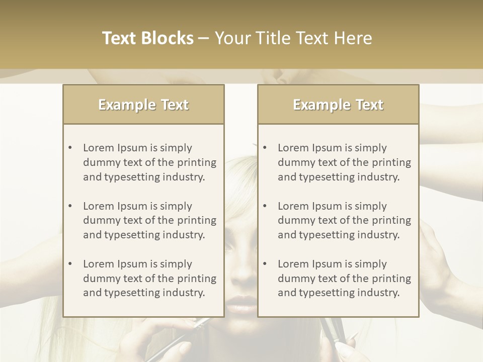 Head Color Feminine PowerPoint Template