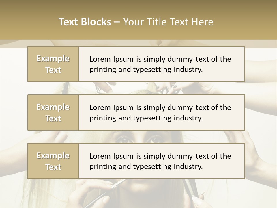 Head Color Feminine PowerPoint Template