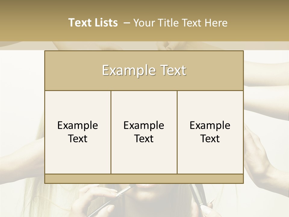 Head Color Feminine PowerPoint Template