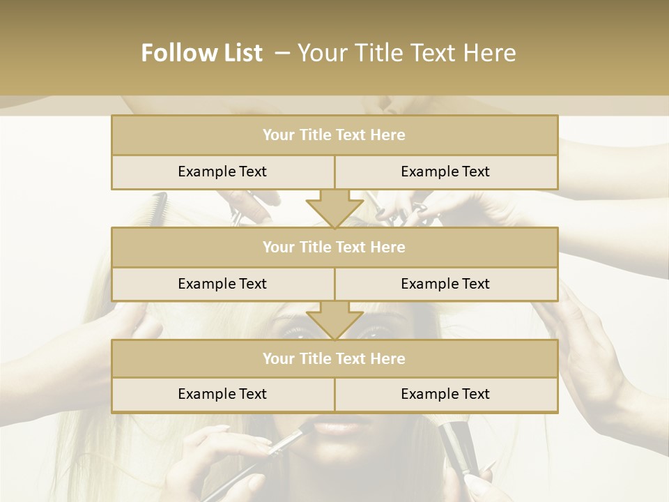 Head Color Feminine PowerPoint Template