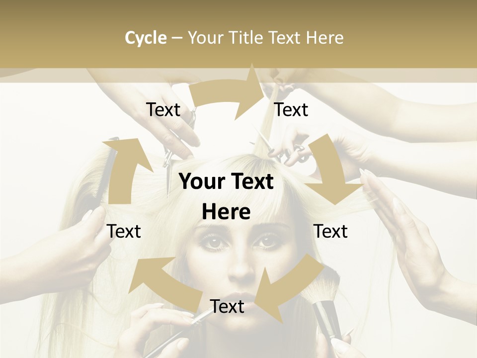 Head Color Feminine PowerPoint Template