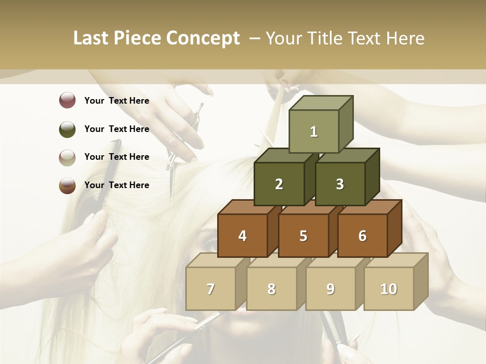 Head Color Feminine PowerPoint Template