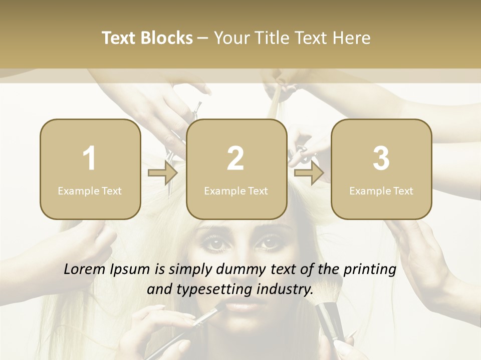 Head Color Feminine PowerPoint Template