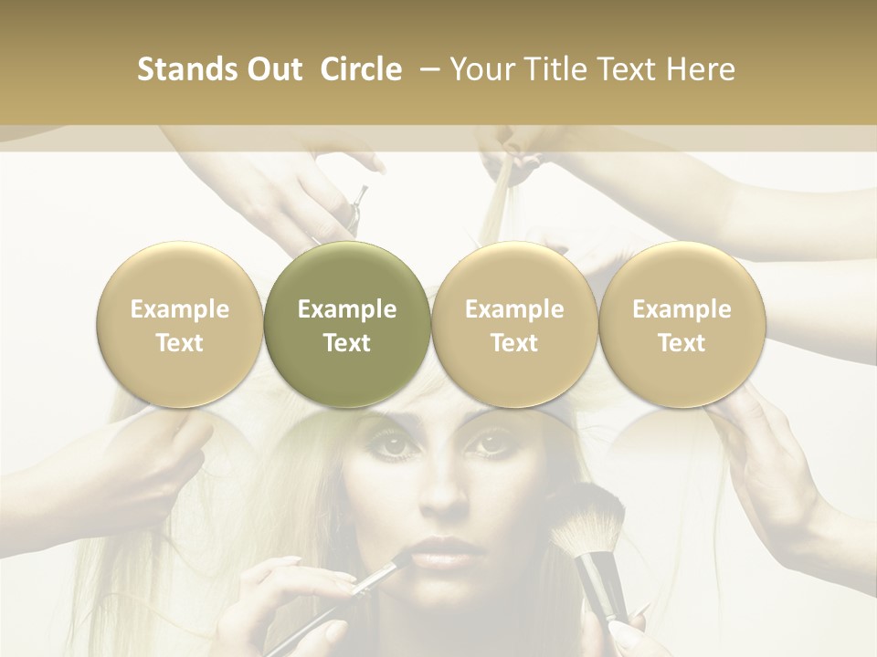Head Color Feminine PowerPoint Template