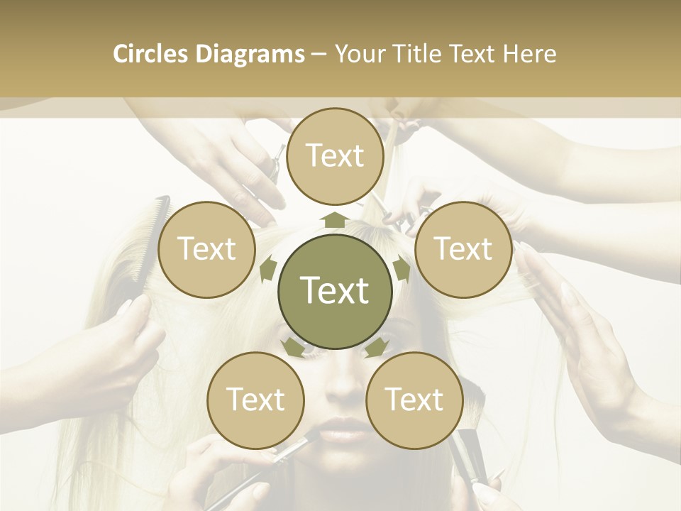 Head Color Feminine PowerPoint Template