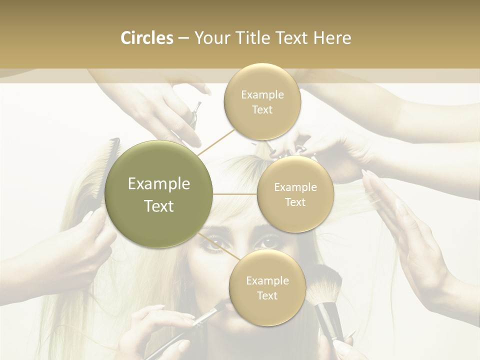 Head Color Feminine PowerPoint Template