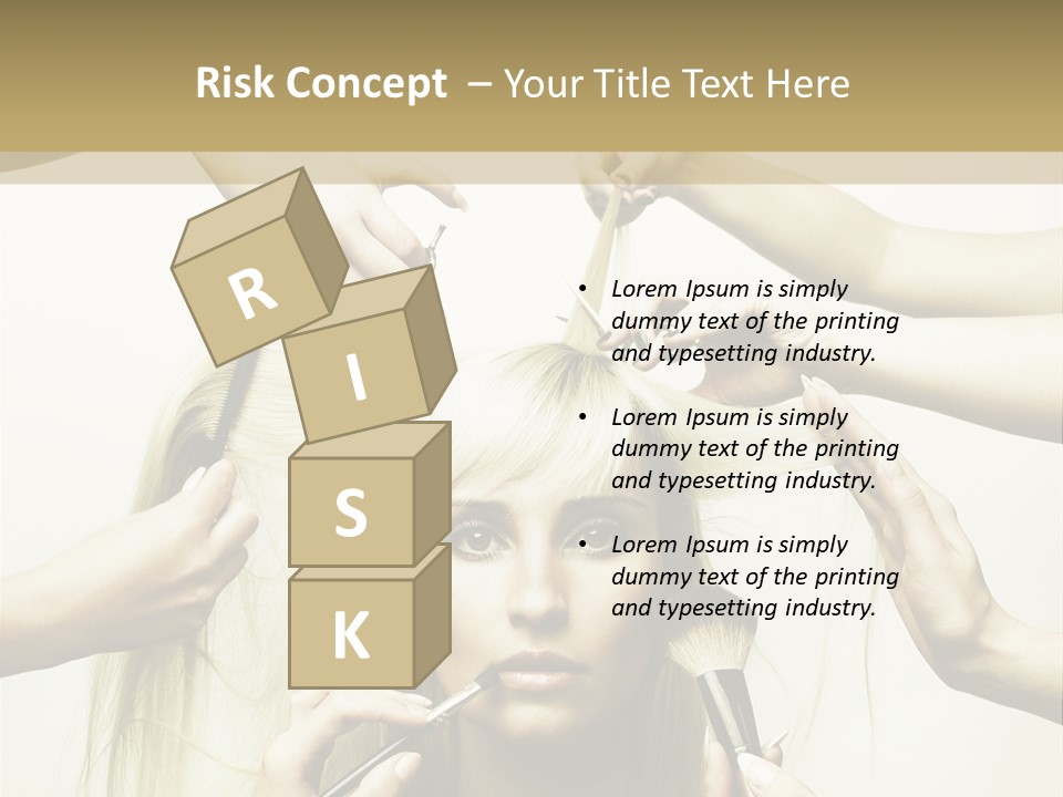 Head Color Feminine PowerPoint Template