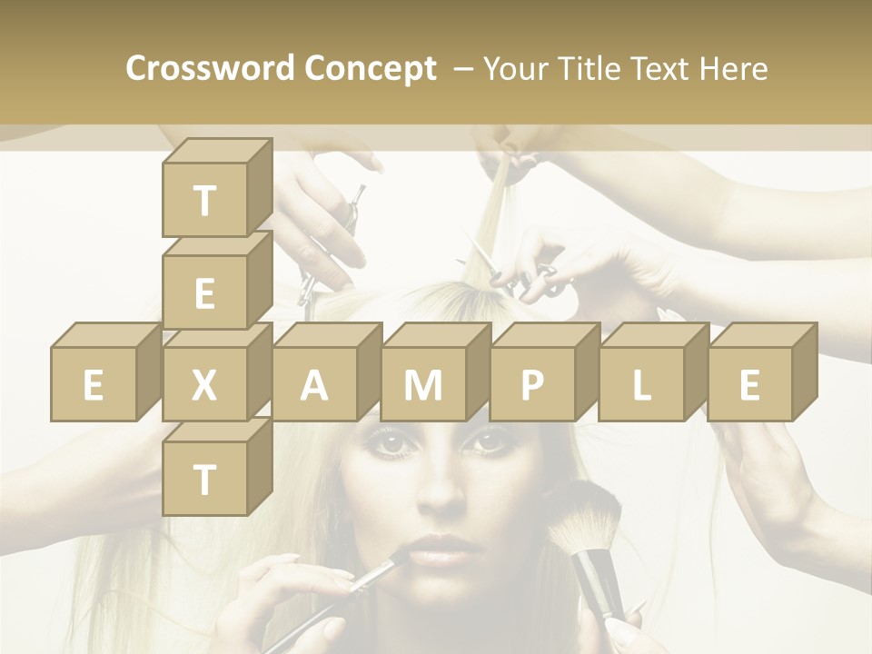 Head Color Feminine PowerPoint Template