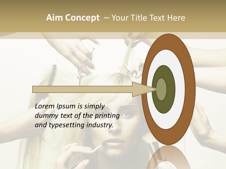 Head Color Feminine PowerPoint Template