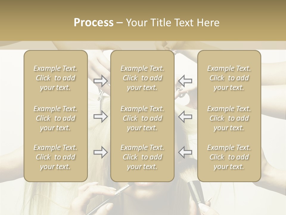 Head Color Feminine PowerPoint Template