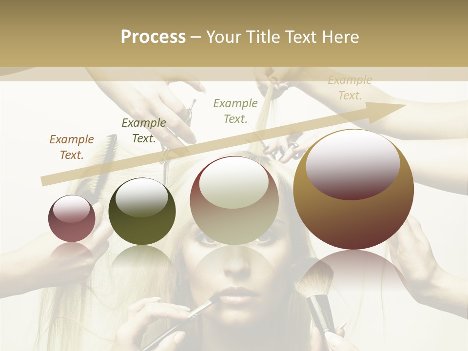 Head Color Feminine PowerPoint Template