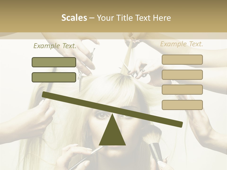 Head Color Feminine PowerPoint Template