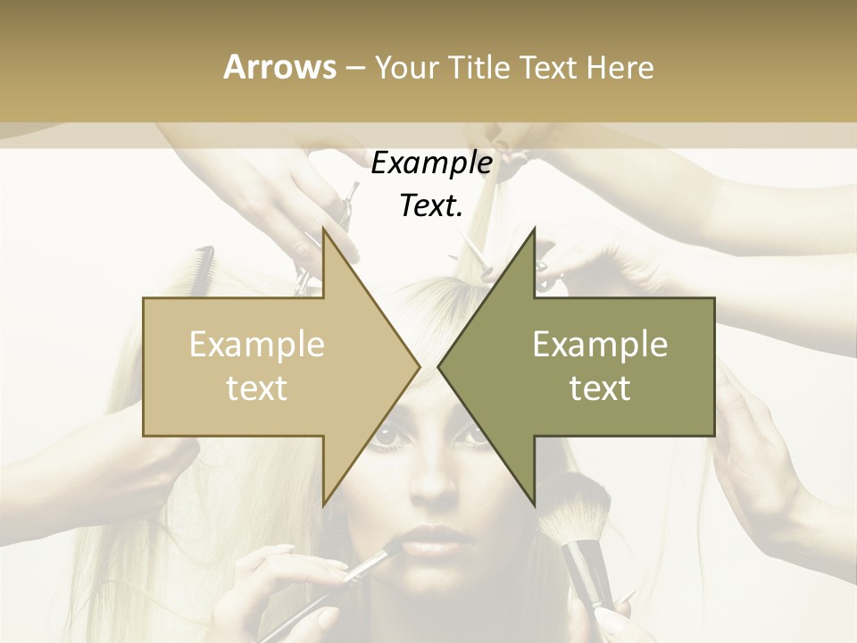 Head Color Feminine PowerPoint Template