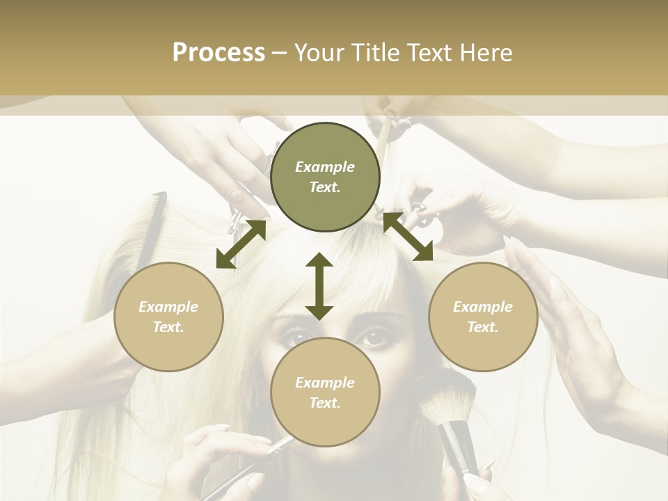 Head Color Feminine PowerPoint Template