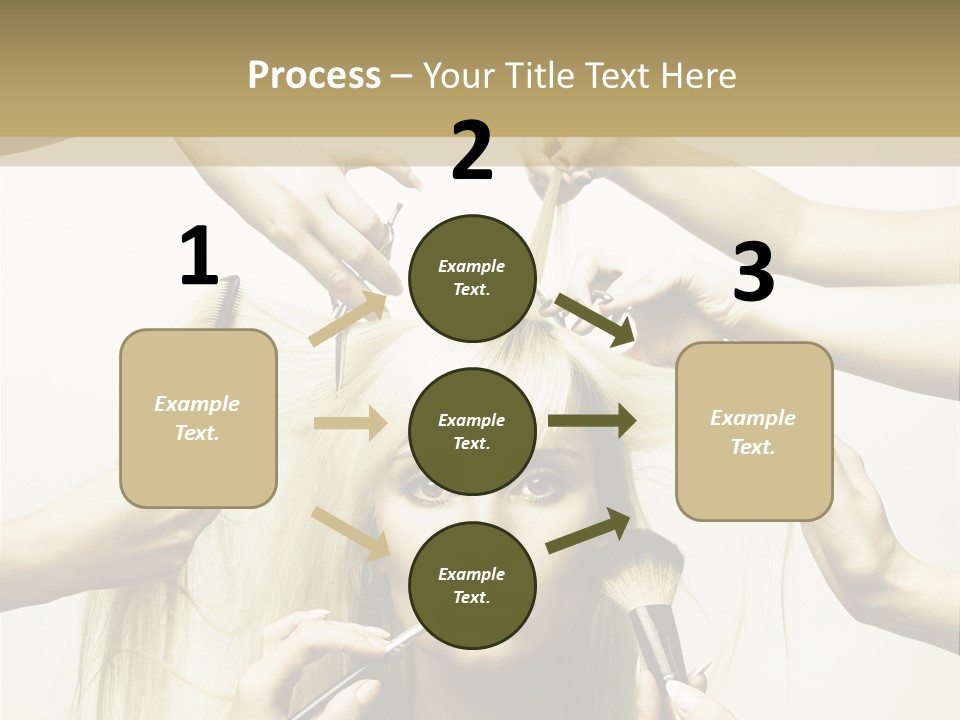 Head Color Feminine PowerPoint Template