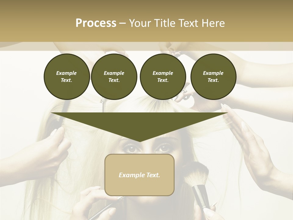 Head Color Feminine PowerPoint Template