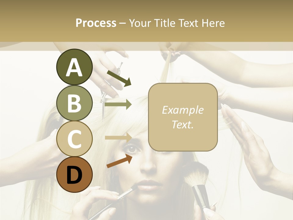 Head Color Feminine PowerPoint Template