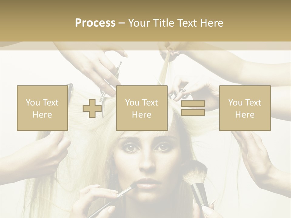 Head Color Feminine PowerPoint Template