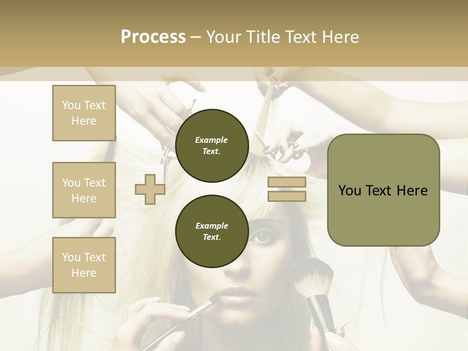 Head Color Feminine PowerPoint Template