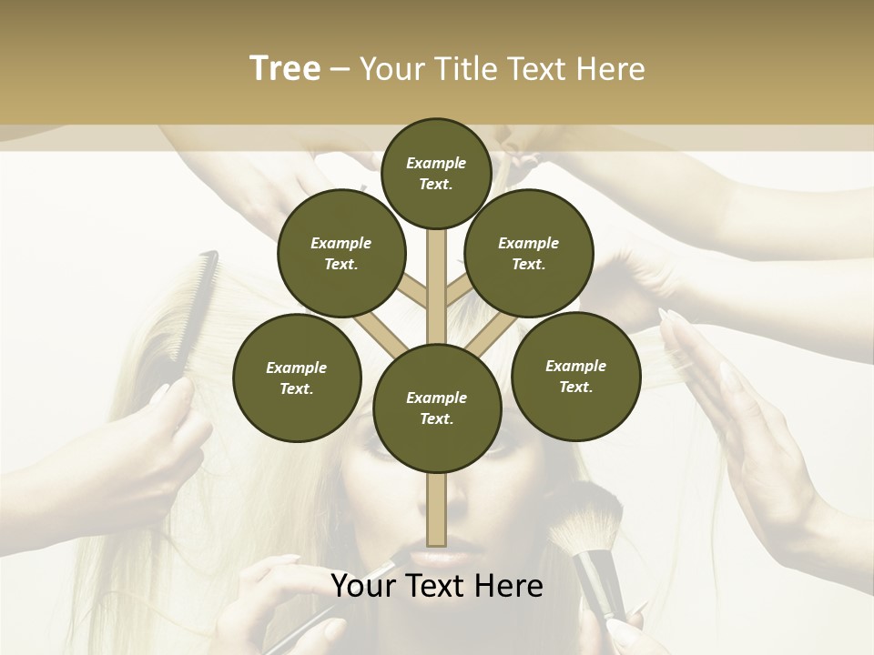 Head Color Feminine PowerPoint Template