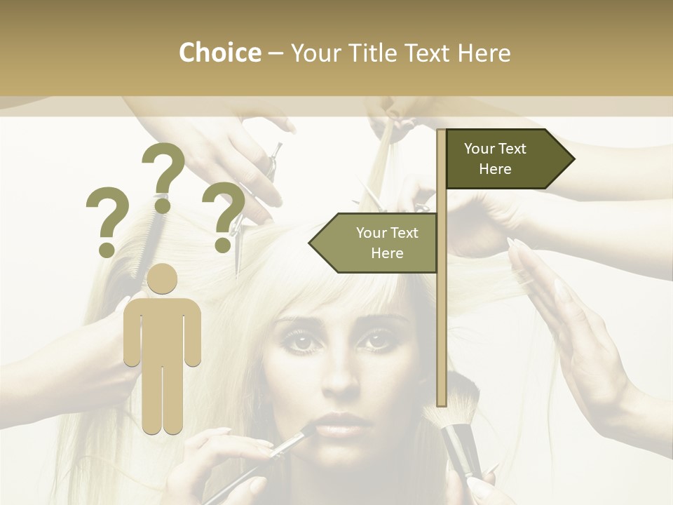 Head Color Feminine PowerPoint Template