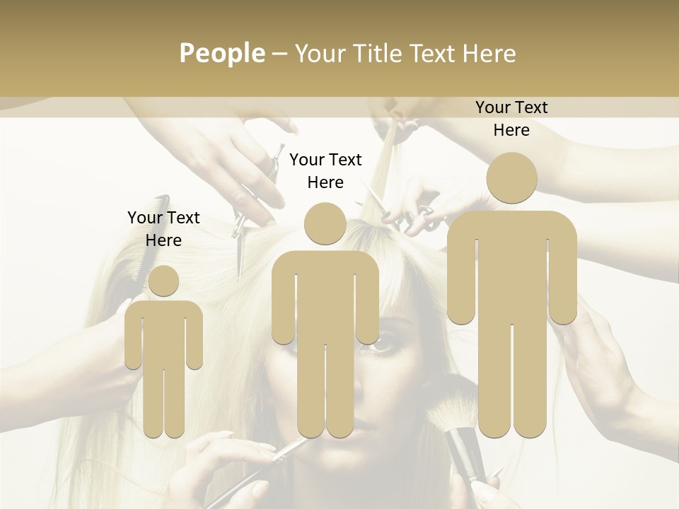 Head Color Feminine PowerPoint Template