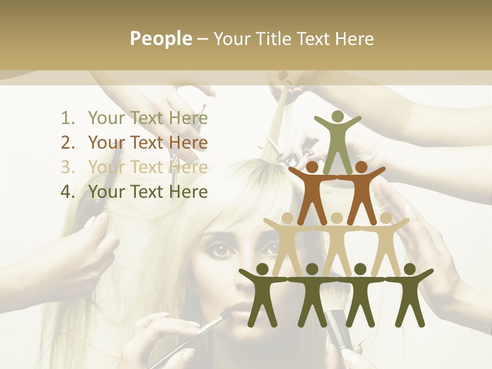 Head Color Feminine PowerPoint Template