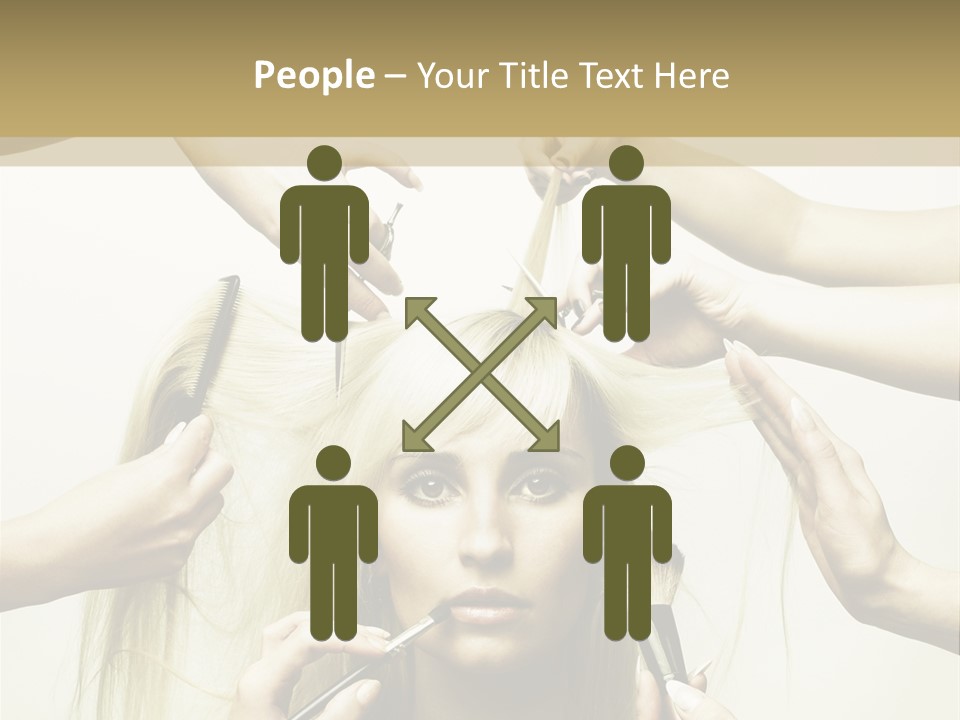 Head Color Feminine PowerPoint Template