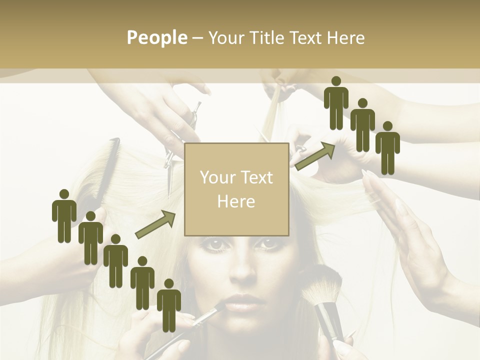 Head Color Feminine PowerPoint Template