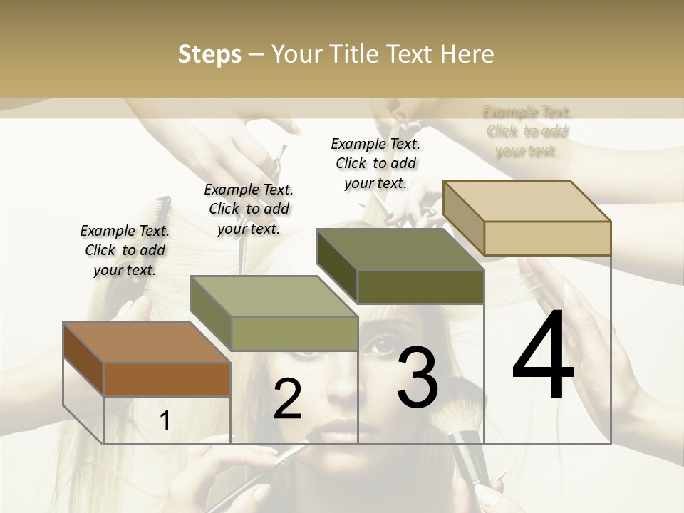 Head Color Feminine PowerPoint Template