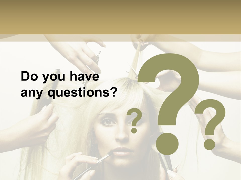 Head Color Feminine PowerPoint Template