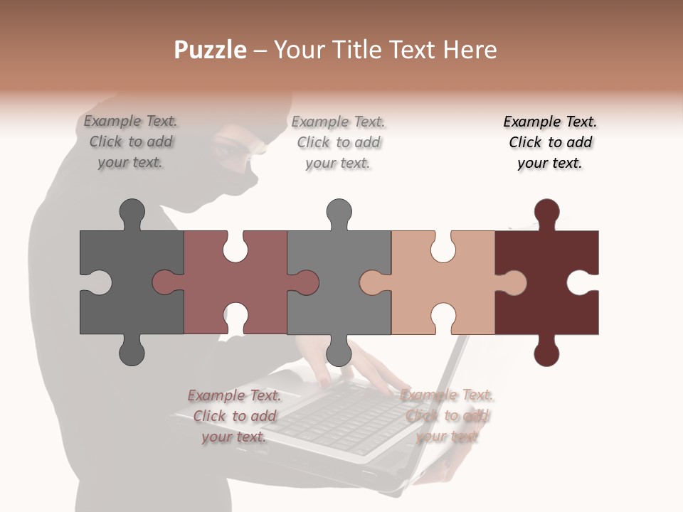 Burglar Female Disguise PowerPoint Template