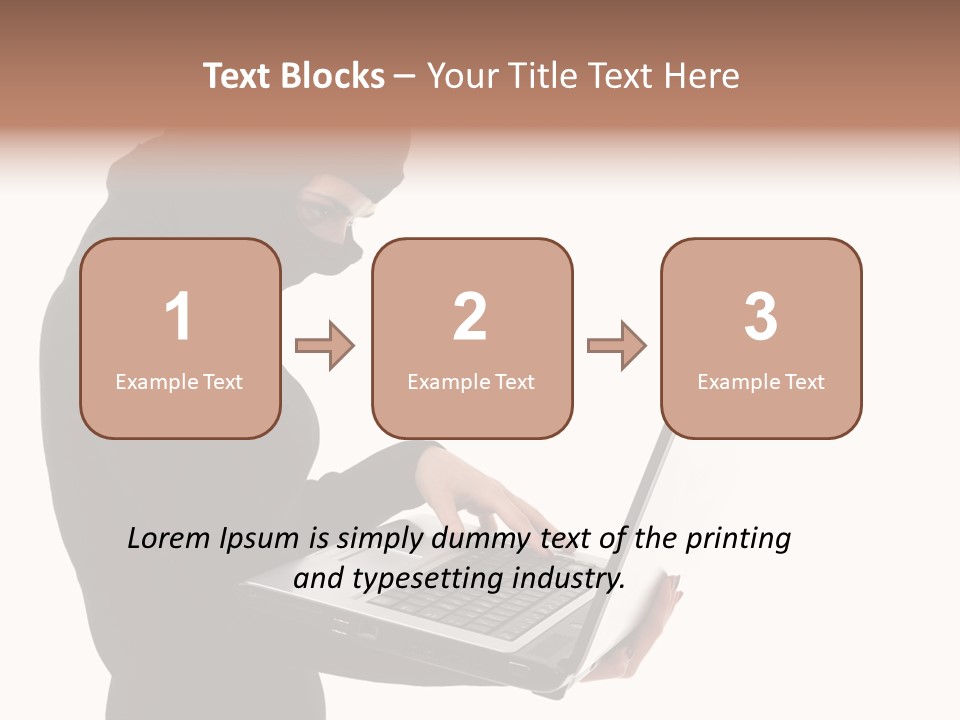 Burglar Female Disguise PowerPoint Template