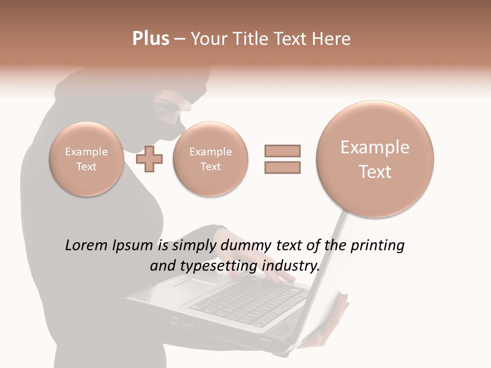 Burglar Female Disguise PowerPoint Template