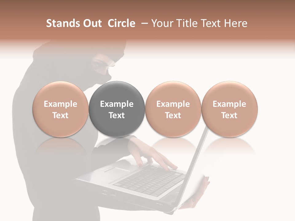 Burglar Female Disguise PowerPoint Template