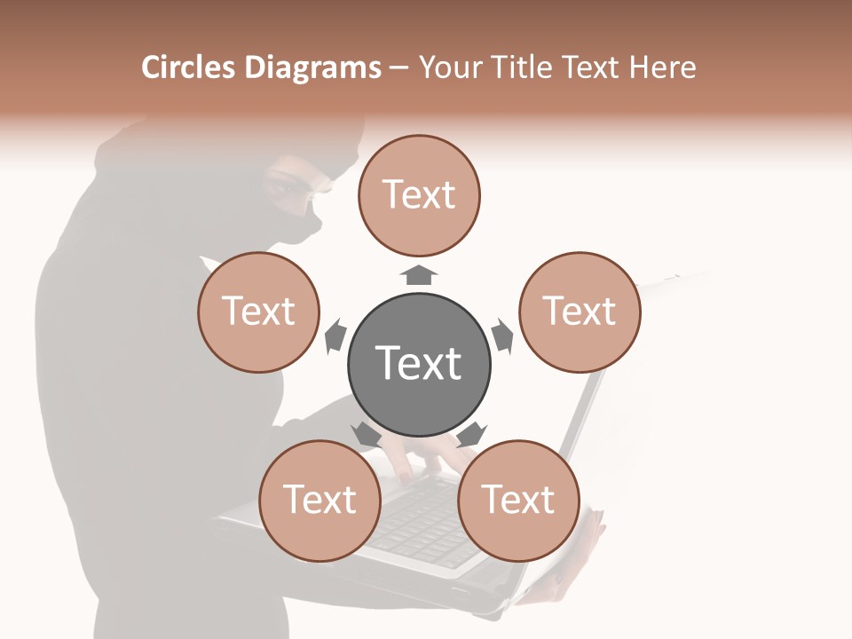 Burglar Female Disguise PowerPoint Template