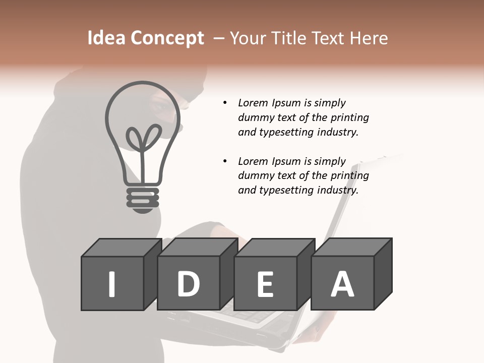 Burglar Female Disguise PowerPoint Template