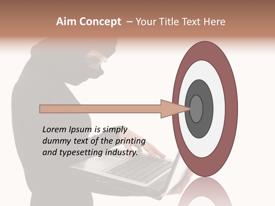 Burglar Female Disguise PowerPoint Template