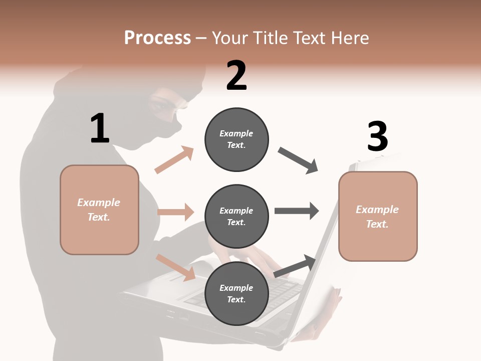 Burglar Female Disguise PowerPoint Template