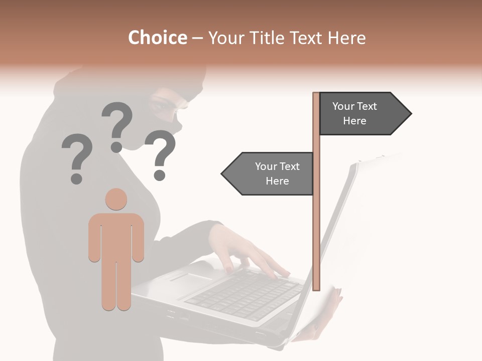 Burglar Female Disguise PowerPoint Template