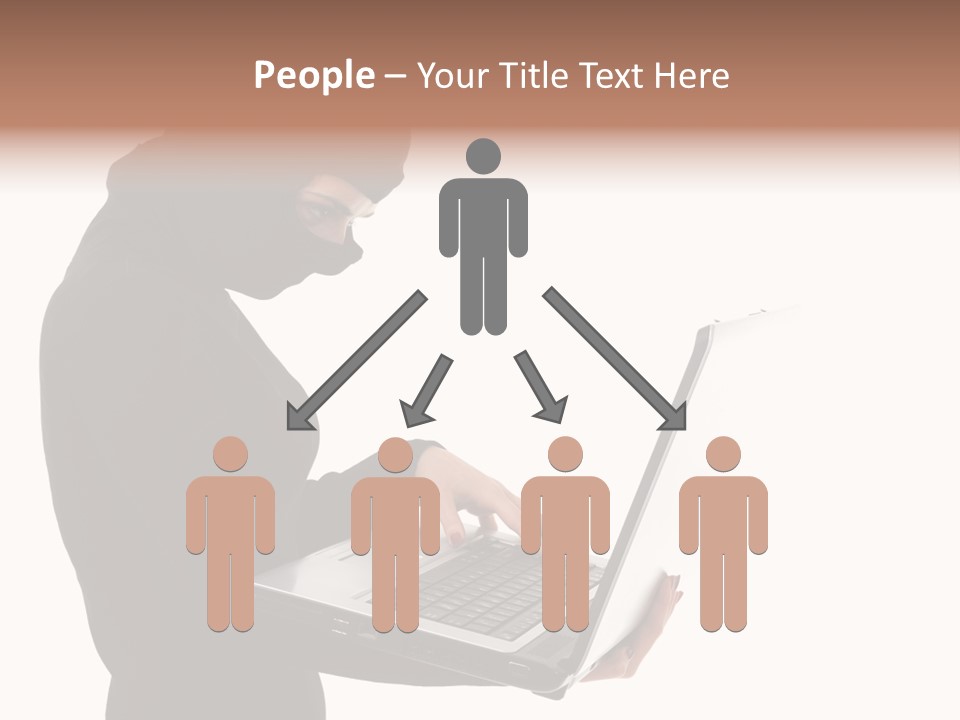 Burglar Female Disguise PowerPoint Template