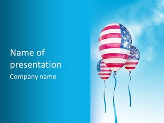 Flag Americas Party PowerPoint Template