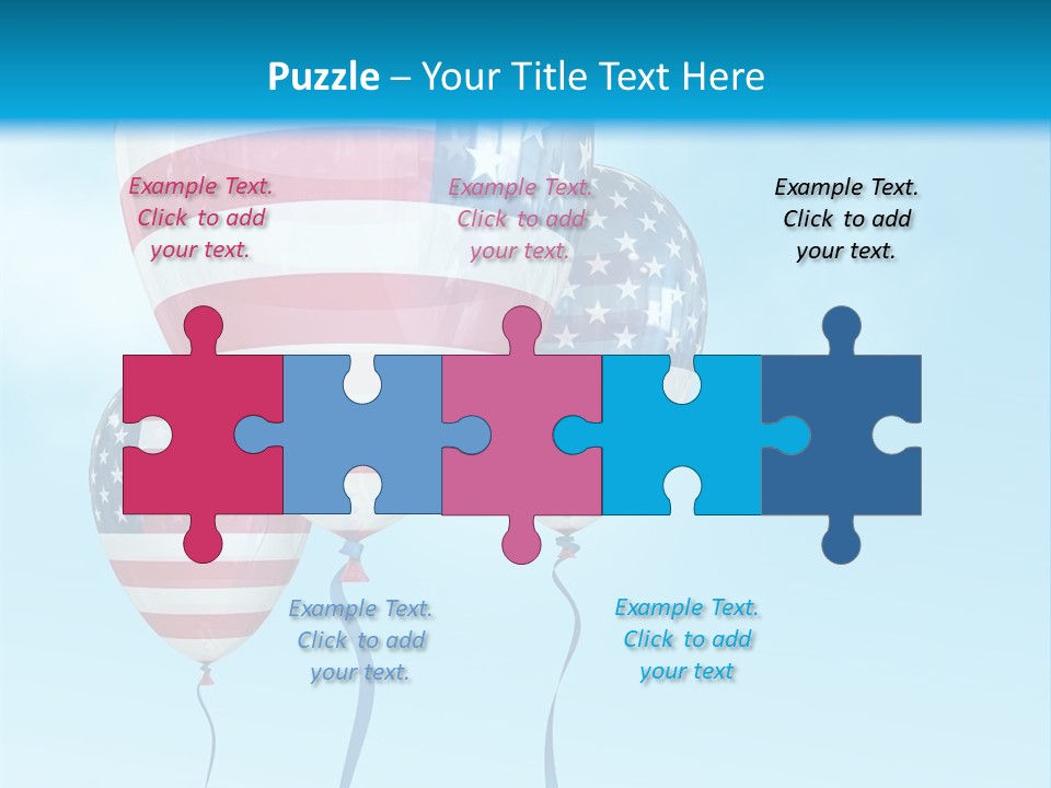 Flag Americas Party PowerPoint Template