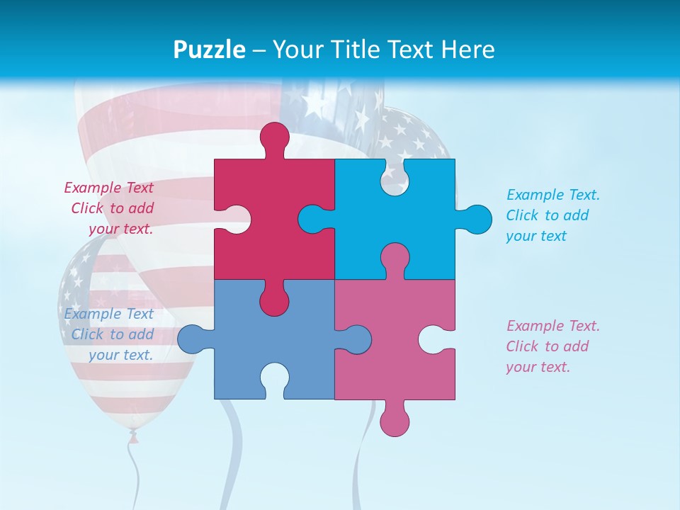 Flag Americas Party PowerPoint Template