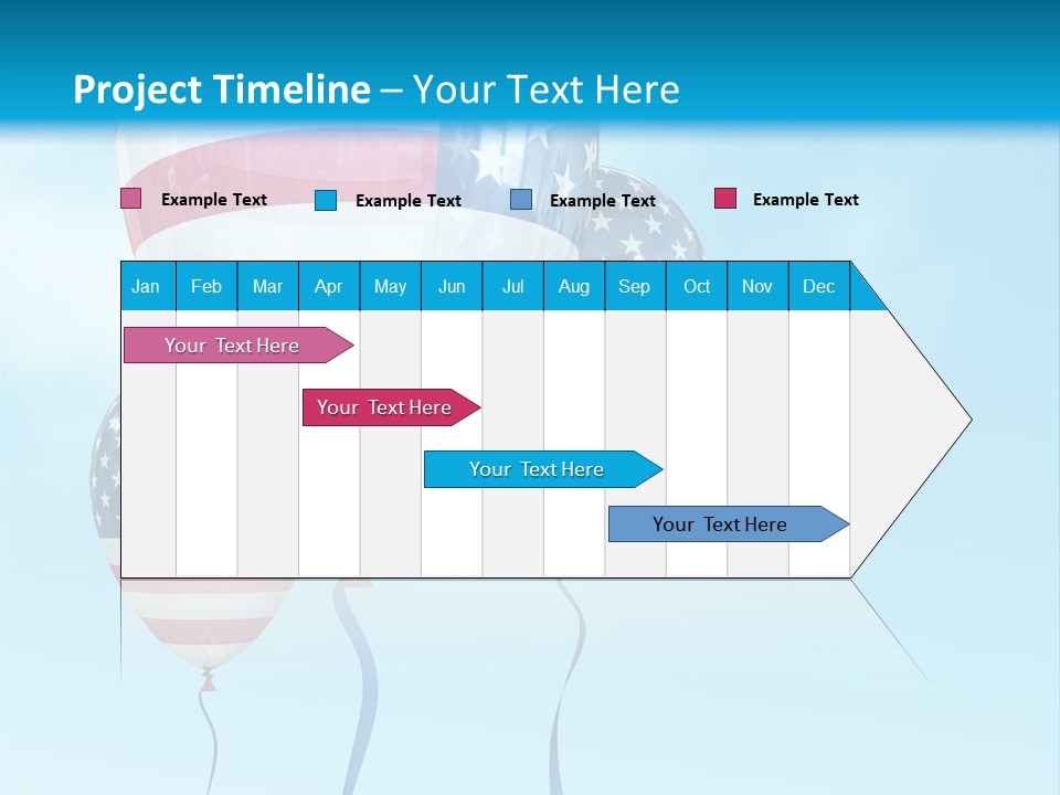 Flag Americas Party PowerPoint Template