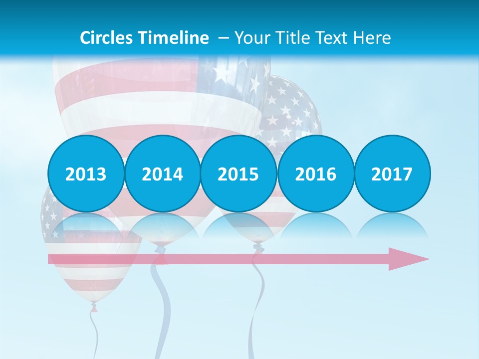 Flag Americas Party PowerPoint Template