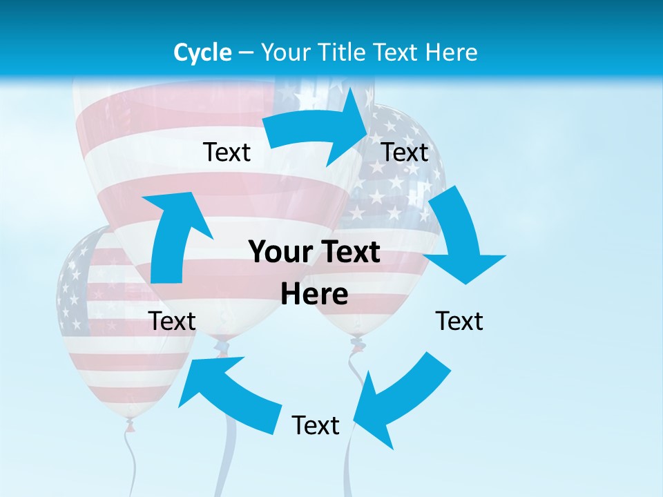 Flag Americas Party PowerPoint Template