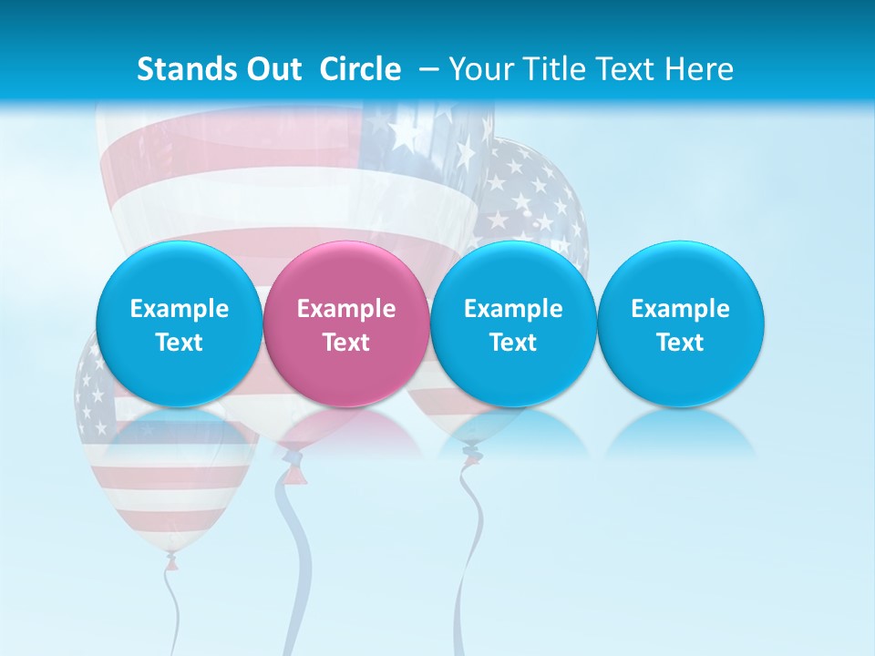 Flag Americas Party PowerPoint Template