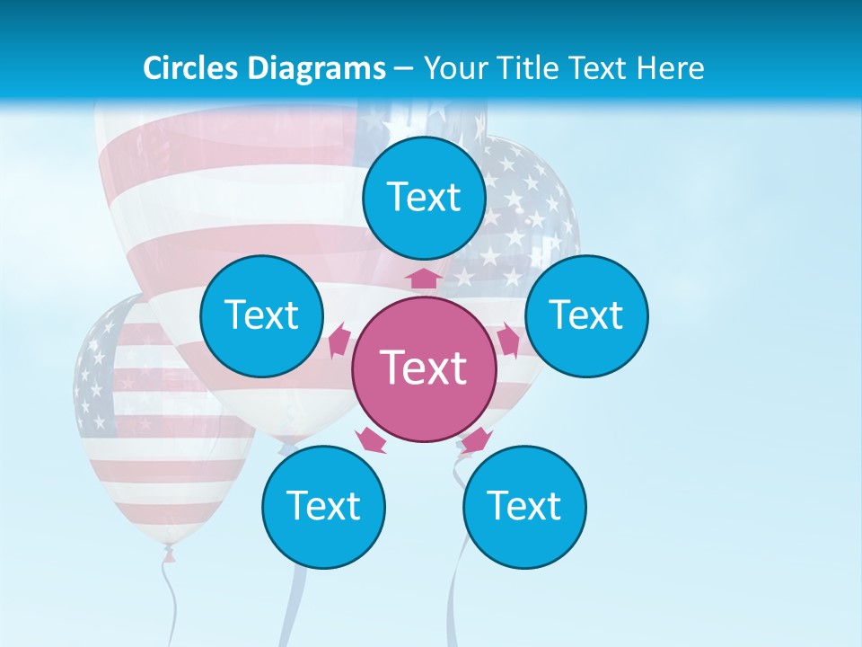 Flag Americas Party PowerPoint Template