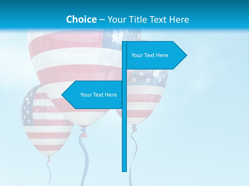 Flag Americas Party PowerPoint Template